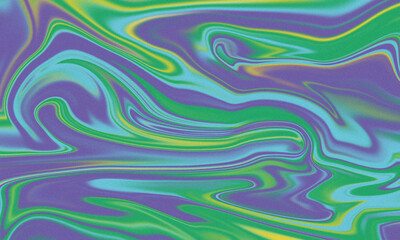 Vibrant and abstract liquid marble pattern in shades of purple, green, and blue.