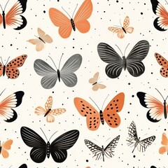 Butterfly pattern insect backgrounds.