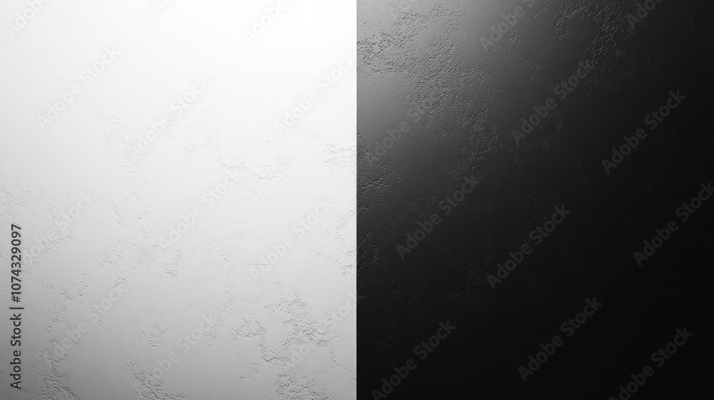 Poster black and white background with soft gradient from dark to light, creating a classic and minimalist 