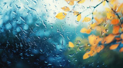 Rainy Day Through Window