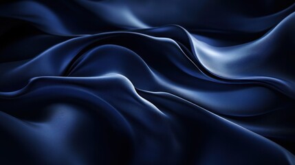 Obraz premium Dark background in midnight blue, creating a mysterious and calm atmosphere with a smooth finish