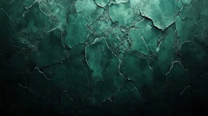 Naklejka premium Dark background with dark green tones, evoking a natural and mysterious forest-like atmosphere
