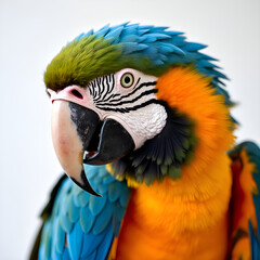 "Vibrant Parrot Photography – Stunning Scarlet Macaw with Colorful Feathers"