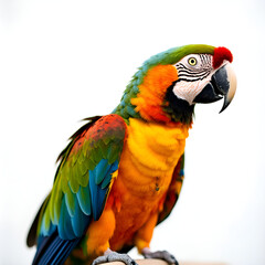 "Vibrant Parrot Photography – Stunning Scarlet Macaw with Colorful Feathers"