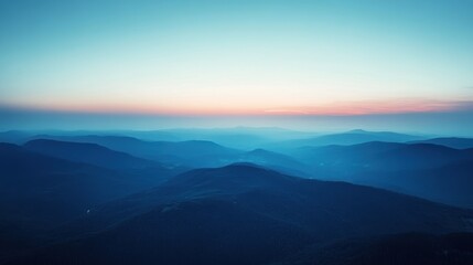 Fototapeta premium Gradient background with a sky-inspired blend of light blue to deep navy, mimicking a clear sky fading into night