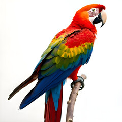 "Vibrant Parrot Photography – Stunning Scarlet Macaw with Colorful Feathers"