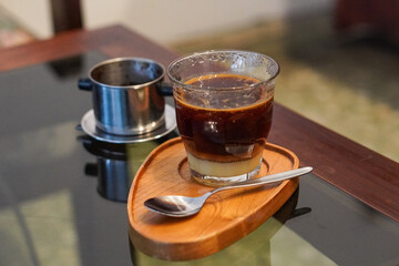 The nice taste of indonesian coffee in Purwokerto City, Central Java, Indonesia. It was taken on november 20, 2024 by a professional. It's a nice coffee with Indonesian culture