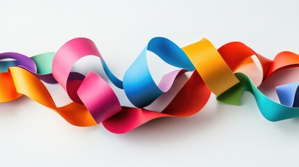 Colorful Ribbon Close Up