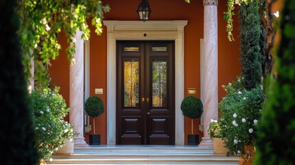 Elegant Entrance to a Luxurious Home