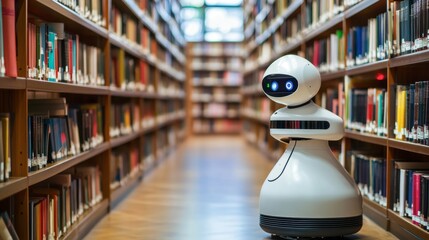 Robot Assistant in Modern Library Setting