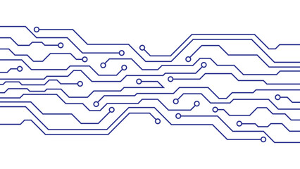 Abstract modern creative blue circuit board technology background eps 10 vector.