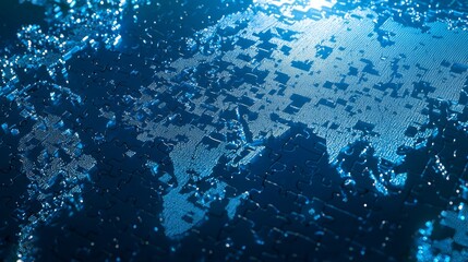 Global Trade Fragmentation: Jigsaw Puzzle of Countries with Missing Pieces - Ultra-Detailed Artistic Representation