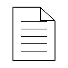 illustration of a blank paper