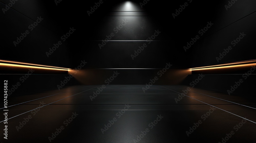 Poster simple background in deep black, smooth and solid, for a modern and elegant look