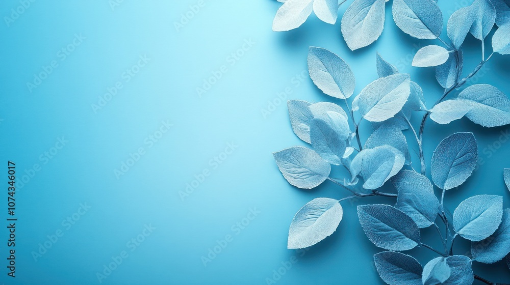Aufkleber simple background in pale blue, creating a fresh and clean look with a touch of color