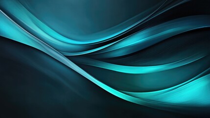 Obraz premium Blue and Black Wave Background