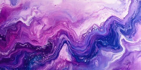 Purple and Blue Painting Close Up
