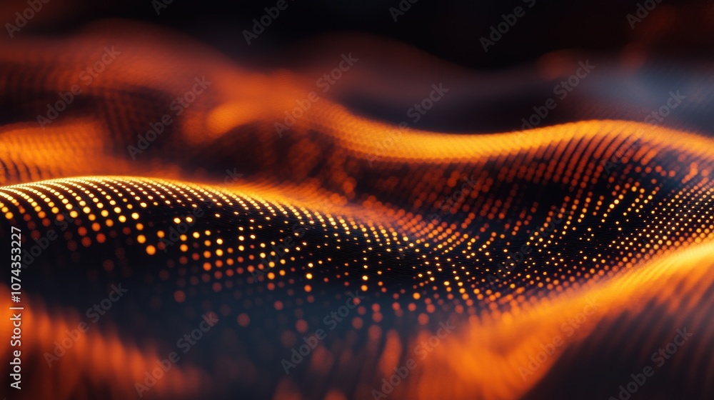 Poster Smooth Pulsating Equalizer Graphic Background