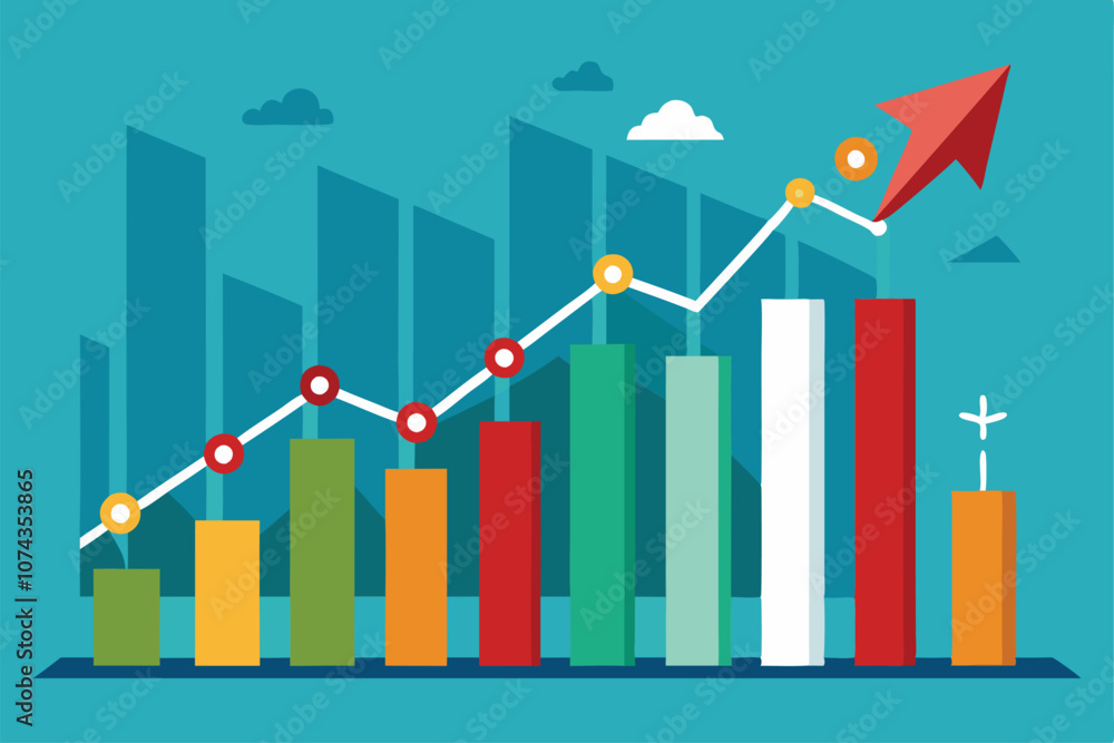 Poster the visual data presentation reveals a consistent lack of growth across multiple metrics over time, 