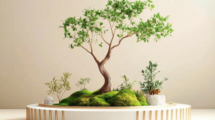 tree in flowerpot