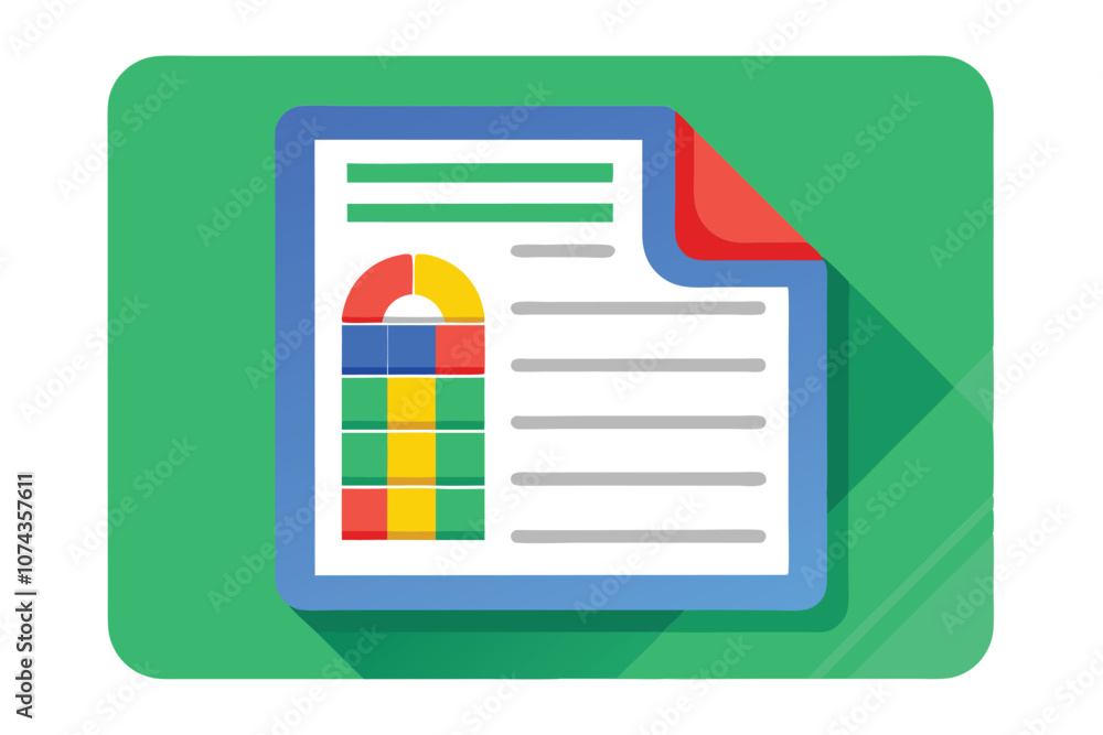 Poster a digital spreadsheet showcases a vibrant chart alongside systematic data entries for analysis, cust