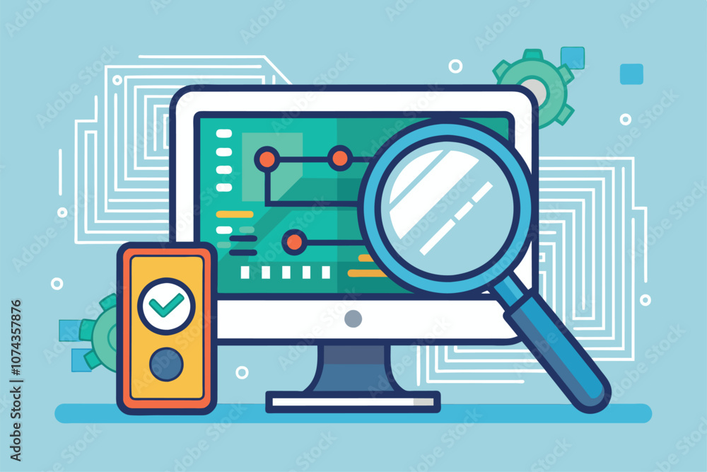 Poster a team is actively identifying mistakes in a software and hardware simulation using various tools, i