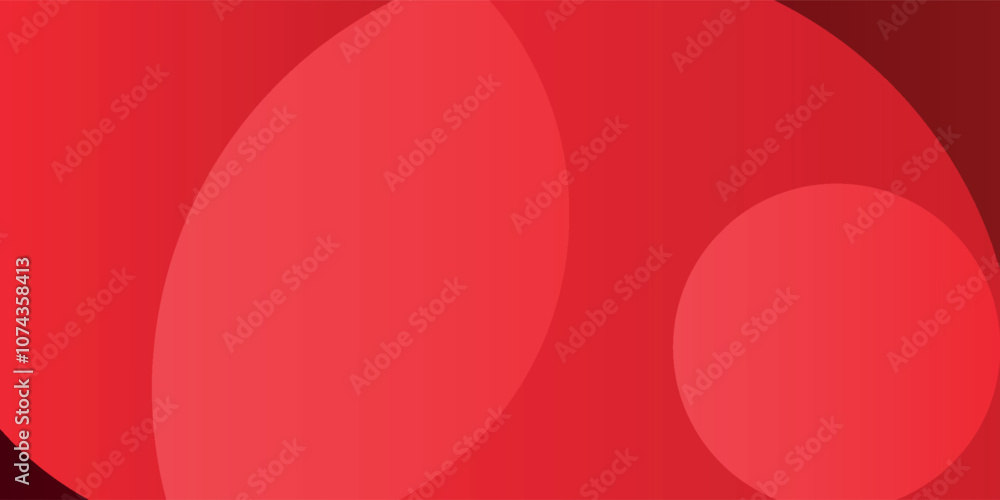 Poster red abstract background. dynamic shapes composition.
