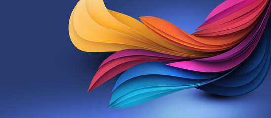 Graceful Flow of Colorful Abstract Shapes