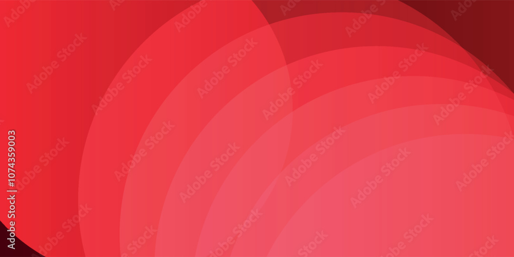 Poster red abstract background. dynamic shapes composition.