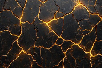 Molten Lava Cracked Surface,
