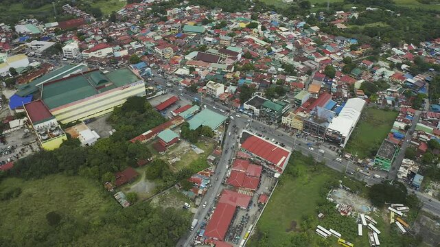 4K Drone Aerial of Philippines Calamba City
