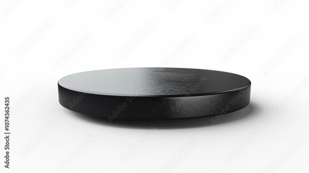 Sticker Black round pedestal