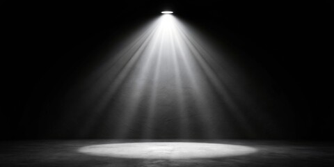 A black background with a bright spotlight in the center , spotlight, dark, contrast, illumination, shadow, center