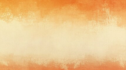 Obraz premium A grainy gradient background blending from warm orange to soft beige, with subtle white adding texture, resembling a rustic sunset, perfect for a poster header,