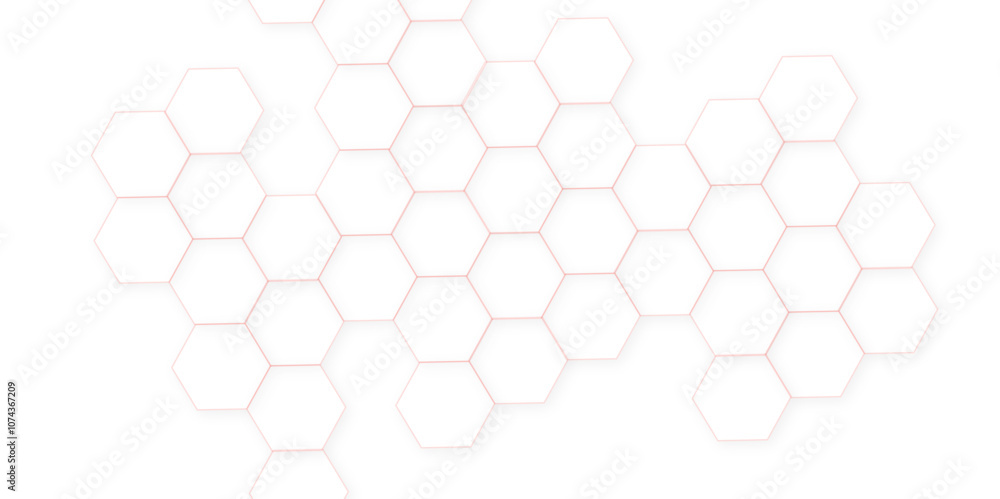 Aufkleber abstract white hexagon concept background. seamless pattern with hexagon. hexagonal white hexagons h
