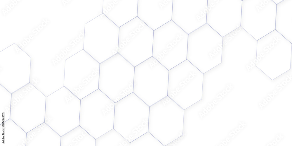 Poster abstract white hexagon concept background. seamless pattern with hexagon. hexagonal white hexagons h