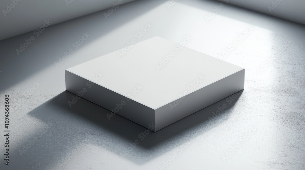 Aufkleber white background with a subtle shadow gradient at the edges, adding a sense of depth without distrac