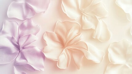 Fototapeta premium Gradient transitioning from pale lavender to creamy beige, softly glowing to create a dreamy, vintage-inspired atmosphere,