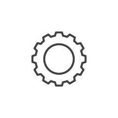 Gear, cog line icon