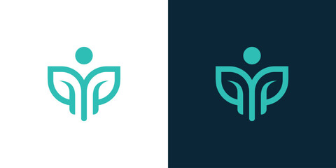 people and plants combination. vector illustration