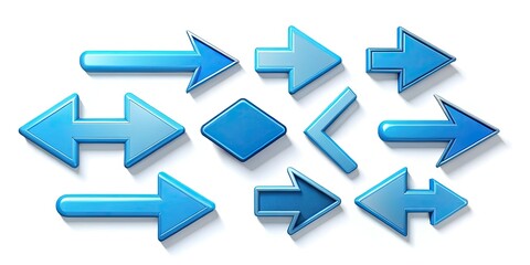 Modern Arrow Symbols Collection for Web Design and Business Applications