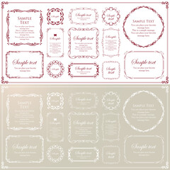 クリスマスのフレーム素材