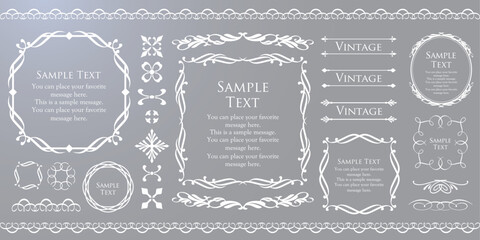 クリスマスのフレーム素材