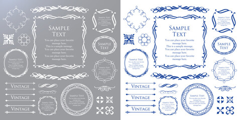 クリスマスのフレーム素材