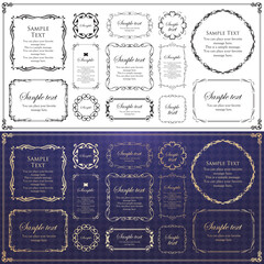 クリスマスのフレーム素材