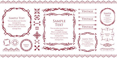 クリスマスのフレーム素材