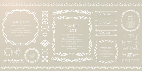 クリスマスのフレーム素材