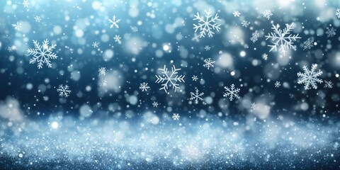 Fototapeta premium Snowflakes falling snowflakes background christmas.