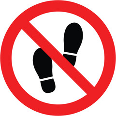 Forbidden Sign, No Walking