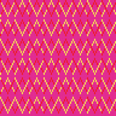 Colourful Textured Fair Isle Seamless Pattern Design